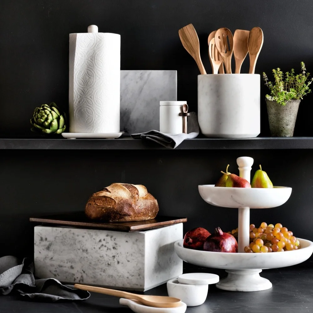 Williams Sonoma Marble Paper Towel Holder